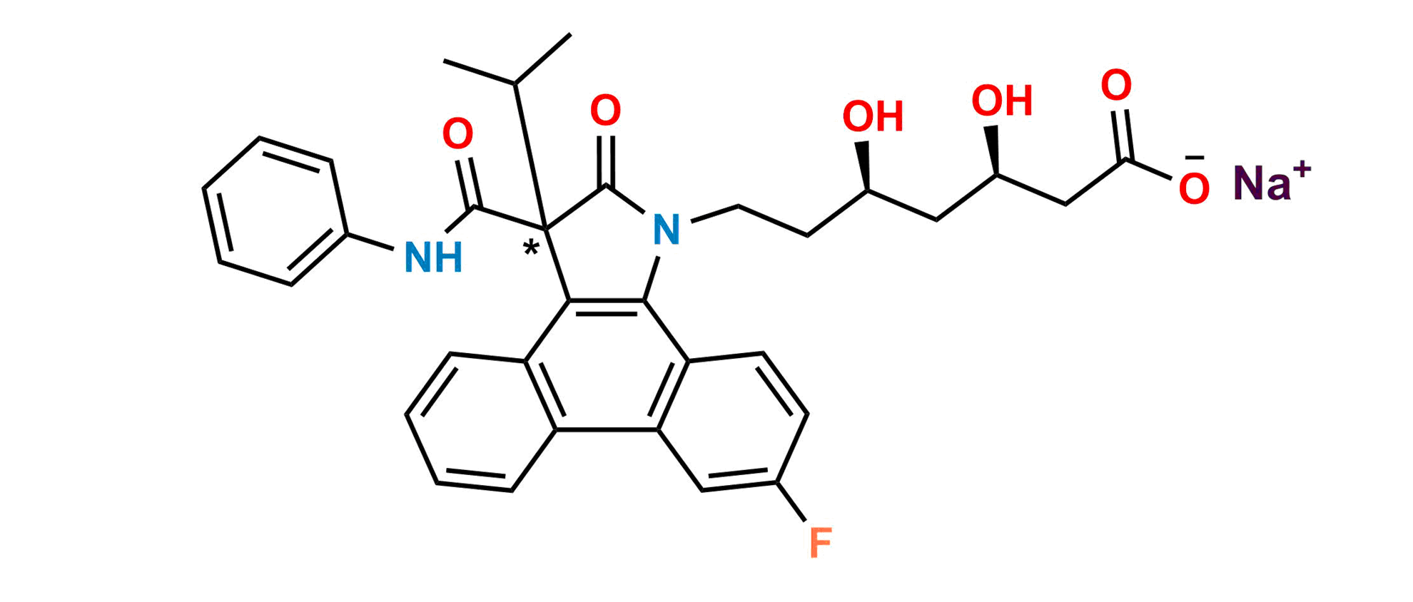 Atorvastatin Pyrrolidone Phenanthrene Sodium salt (R,R)
